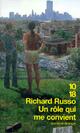  Achetez le livre d'occasion Un rôle qui me convient de Richard Russo sur Livrenpoche.com 