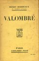  Achetez le livre d'occasion Valombré de Henri Bordeaux sur Livrenpoche.com 